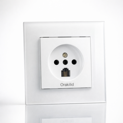 پریز تلفن ونوس SS سفید